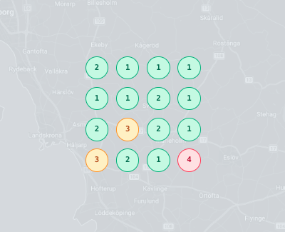 Resultat av lokal SEO och Google Maps optimering i Skåne som visar en ökning av synlighet för lokala företag
