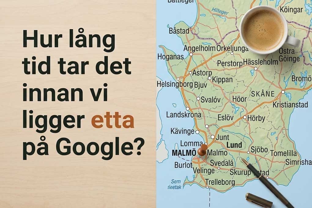 Resultatkurva för lokal SEO på Google Maps